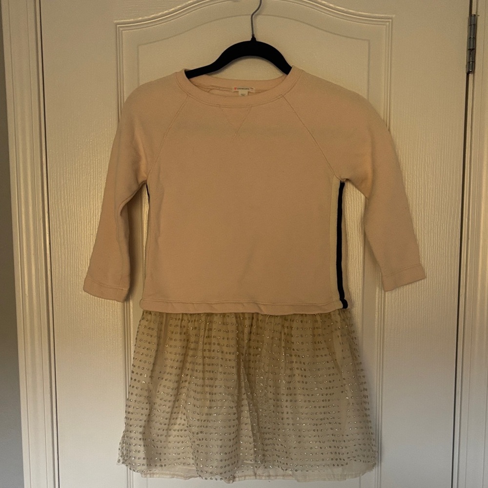 J Crew Crewcuts Soft Cream Long Sleeve Top-Dress